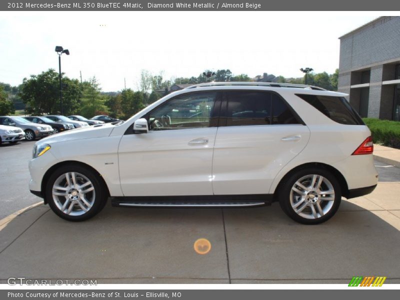 Diamond White Metallic / Almond Beige 2012 Mercedes-Benz ML 350 BlueTEC 4Matic