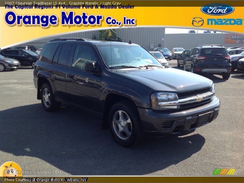 Graphite Metallic / Light Gray 2007 Chevrolet TrailBlazer LS 4x4