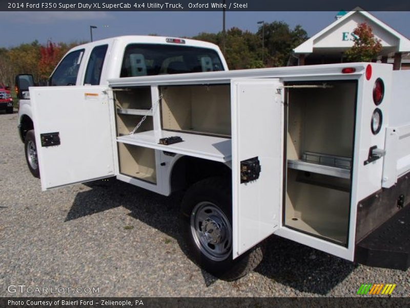 Oxford White / Steel 2014 Ford F350 Super Duty XL SuperCab 4x4 Utility Truck