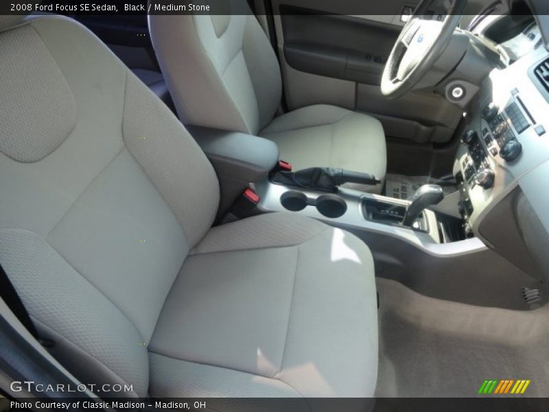 Black / Medium Stone 2008 Ford Focus SE Sedan