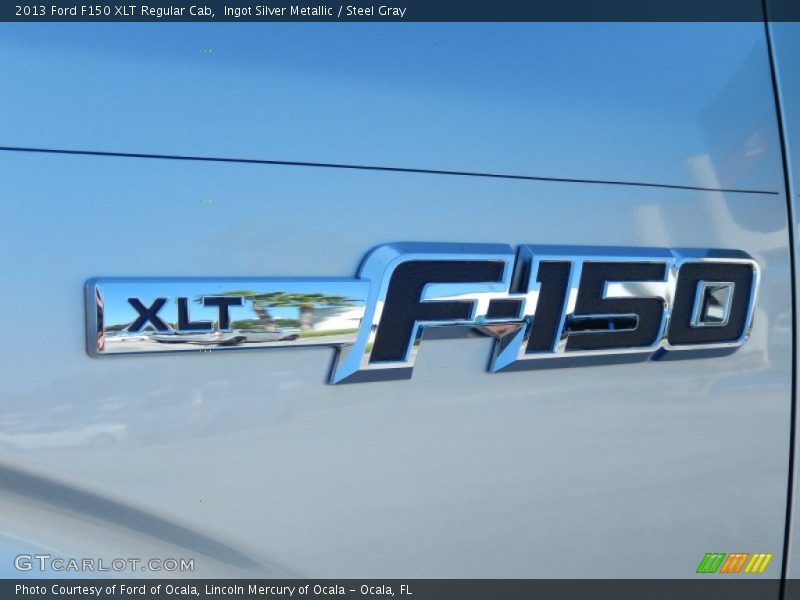 Ingot Silver Metallic / Steel Gray 2013 Ford F150 XLT Regular Cab