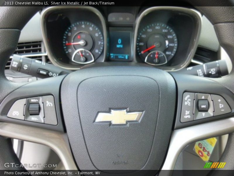 Silver Ice Metallic / Jet Black/Titanium 2013 Chevrolet Malibu LS