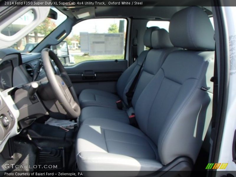 Oxford White / Steel 2014 Ford F350 Super Duty XL SuperCab 4x4 Utility Truck