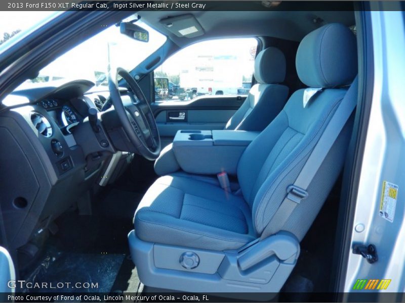 Ingot Silver Metallic / Steel Gray 2013 Ford F150 XLT Regular Cab