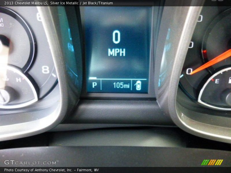 Silver Ice Metallic / Jet Black/Titanium 2013 Chevrolet Malibu LS
