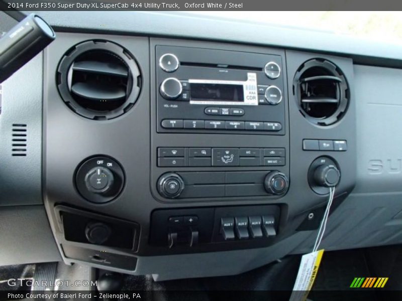 Oxford White / Steel 2014 Ford F350 Super Duty XL SuperCab 4x4 Utility Truck