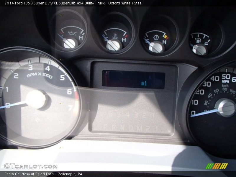 Oxford White / Steel 2014 Ford F350 Super Duty XL SuperCab 4x4 Utility Truck