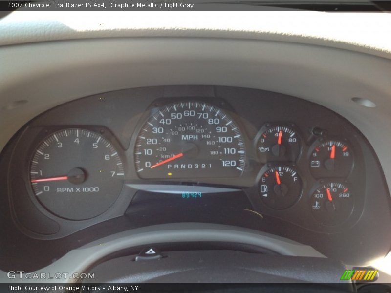 Graphite Metallic / Light Gray 2007 Chevrolet TrailBlazer LS 4x4