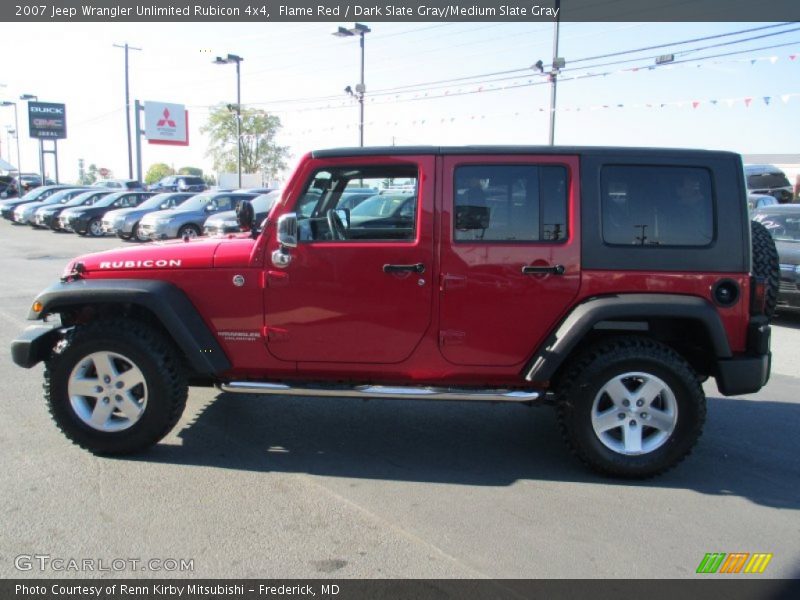 Flame Red / Dark Slate Gray/Medium Slate Gray 2007 Jeep Wrangler Unlimited Rubicon 4x4