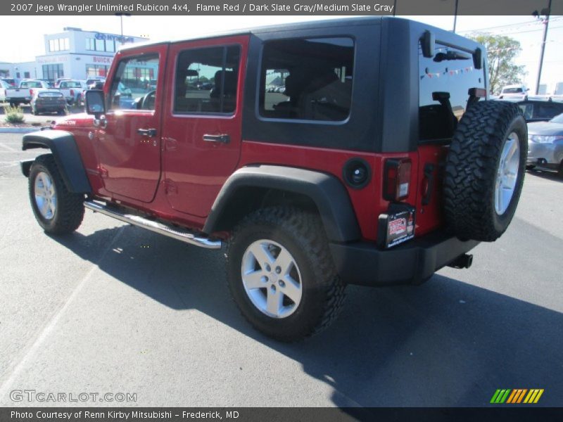 Flame Red / Dark Slate Gray/Medium Slate Gray 2007 Jeep Wrangler Unlimited Rubicon 4x4