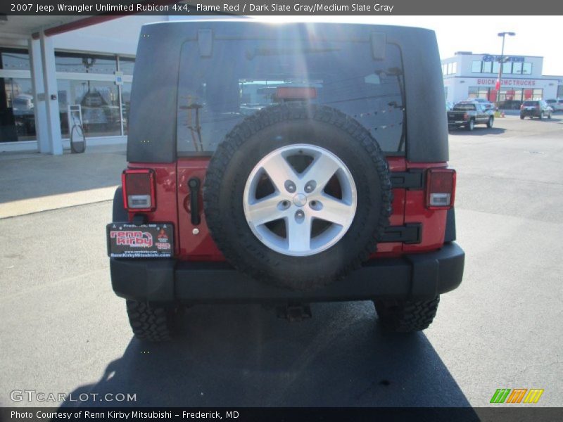 Flame Red / Dark Slate Gray/Medium Slate Gray 2007 Jeep Wrangler Unlimited Rubicon 4x4