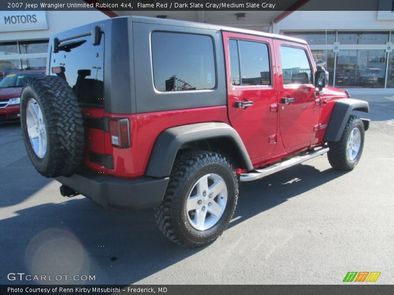 Flame Red / Dark Slate Gray/Medium Slate Gray 2007 Jeep Wrangler Unlimited Rubicon 4x4
