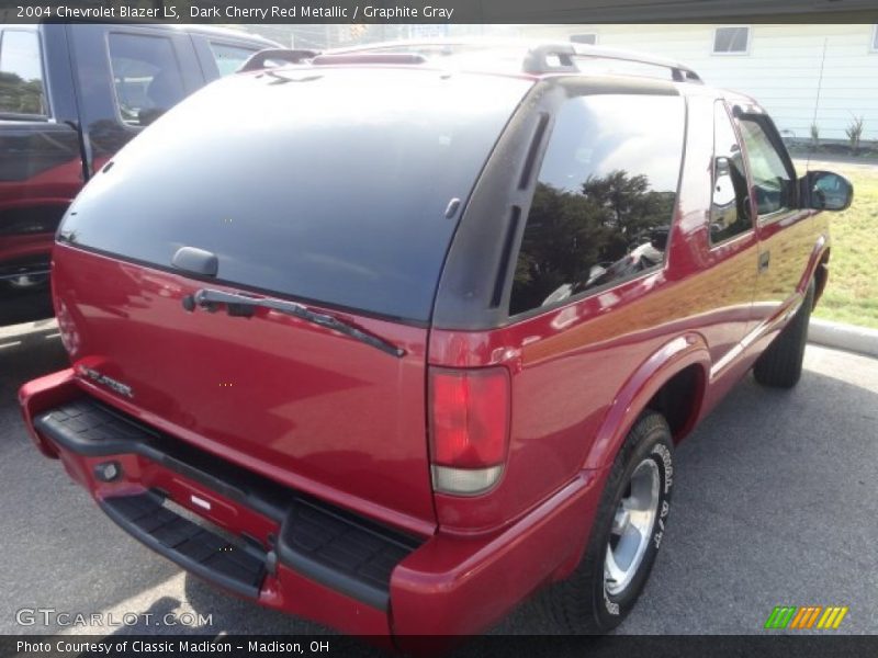 Dark Cherry Red Metallic / Graphite Gray 2004 Chevrolet Blazer LS