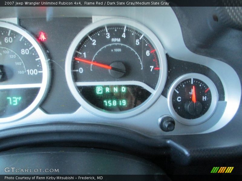 Flame Red / Dark Slate Gray/Medium Slate Gray 2007 Jeep Wrangler Unlimited Rubicon 4x4