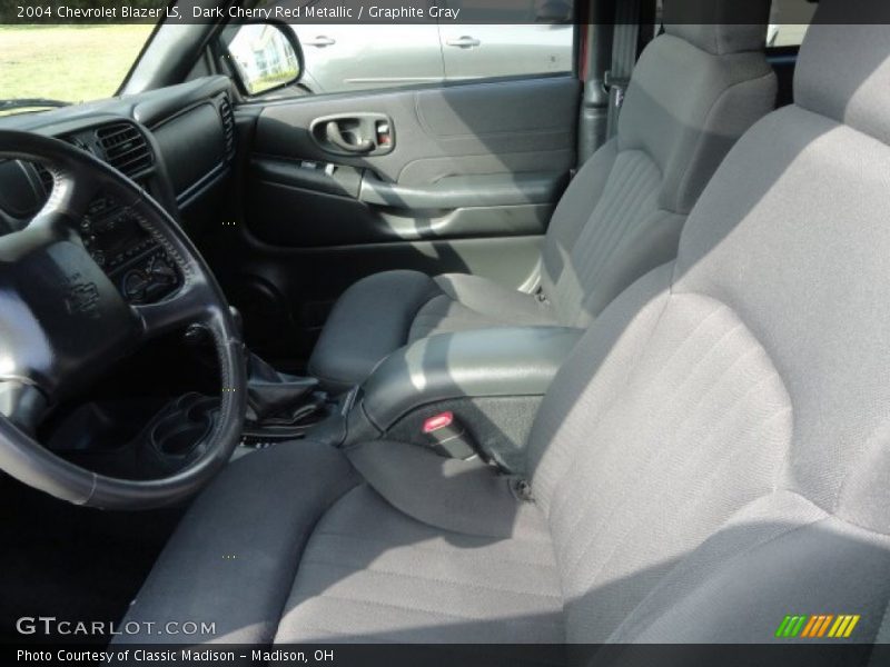 Dark Cherry Red Metallic / Graphite Gray 2004 Chevrolet Blazer LS