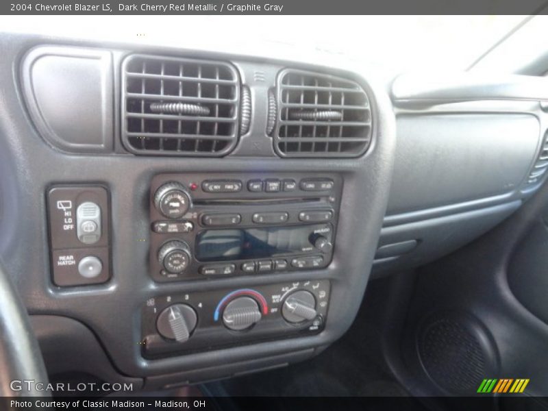 Dark Cherry Red Metallic / Graphite Gray 2004 Chevrolet Blazer LS