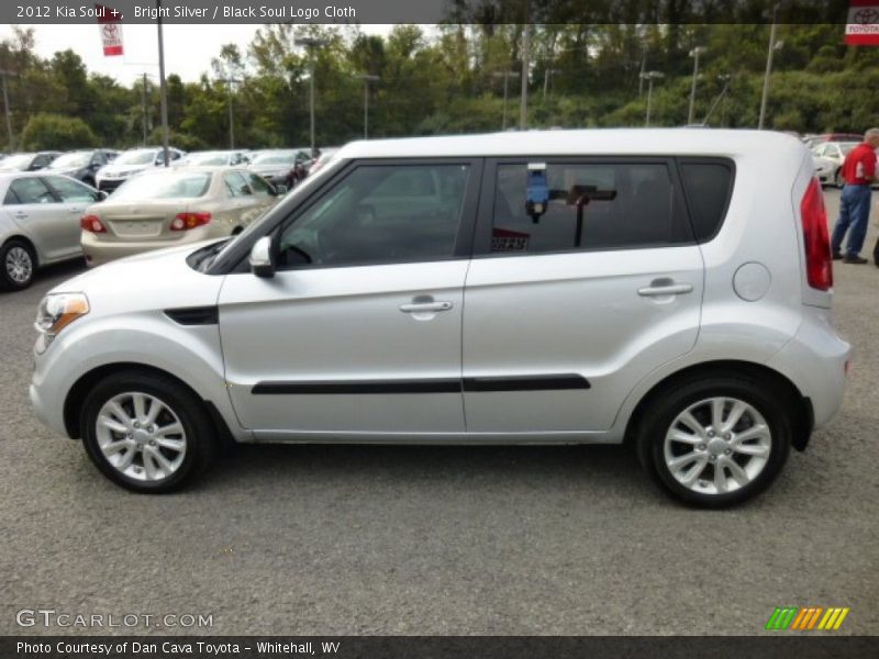 Bright Silver / Black Soul Logo Cloth 2012 Kia Soul +