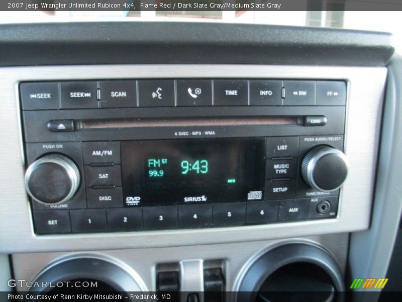 Flame Red / Dark Slate Gray/Medium Slate Gray 2007 Jeep Wrangler Unlimited Rubicon 4x4