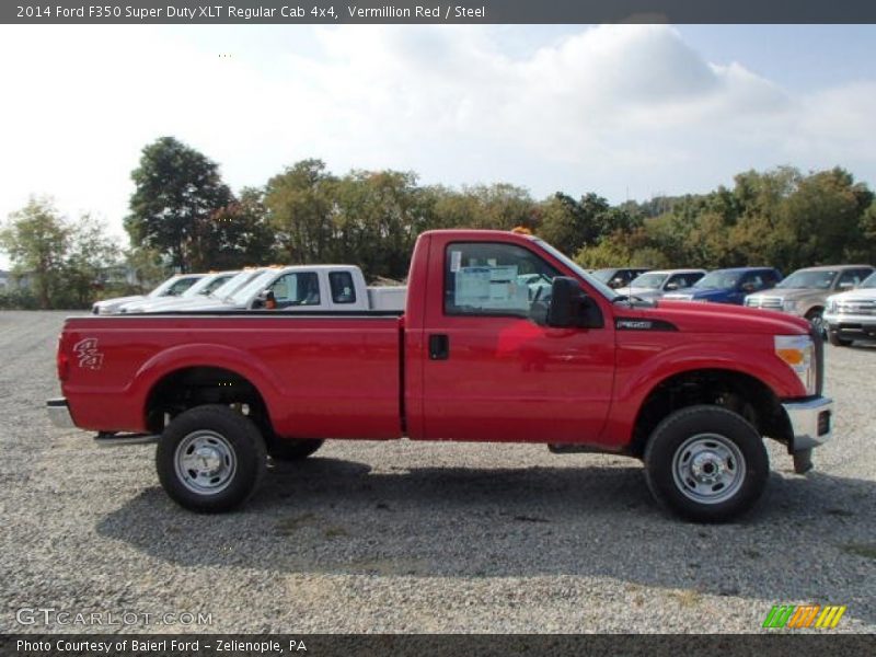 Vermillion Red / Steel 2014 Ford F350 Super Duty XLT Regular Cab 4x4