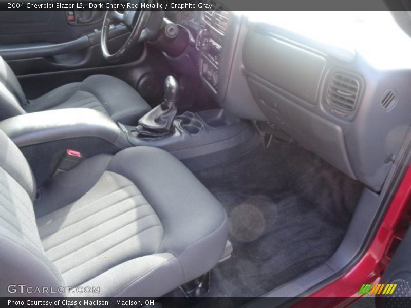 Dark Cherry Red Metallic / Graphite Gray 2004 Chevrolet Blazer LS