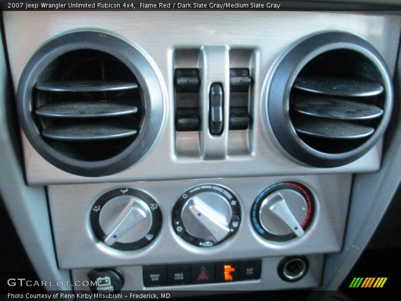 Flame Red / Dark Slate Gray/Medium Slate Gray 2007 Jeep Wrangler Unlimited Rubicon 4x4