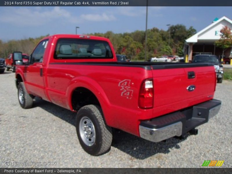 Vermillion Red / Steel 2014 Ford F350 Super Duty XLT Regular Cab 4x4