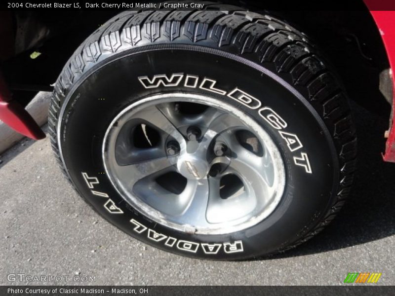 Dark Cherry Red Metallic / Graphite Gray 2004 Chevrolet Blazer LS