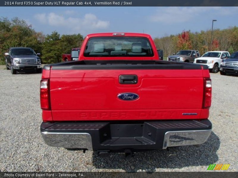 Vermillion Red / Steel 2014 Ford F350 Super Duty XLT Regular Cab 4x4