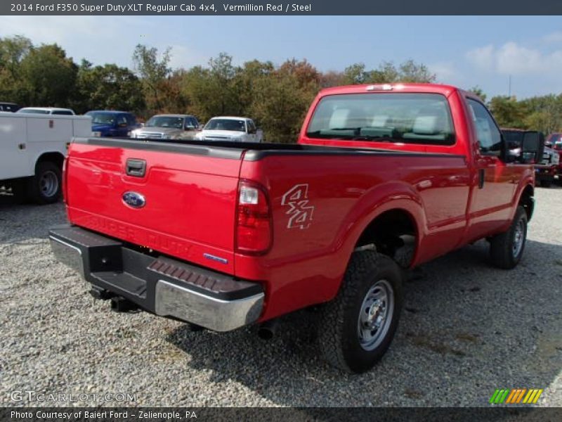 Vermillion Red / Steel 2014 Ford F350 Super Duty XLT Regular Cab 4x4