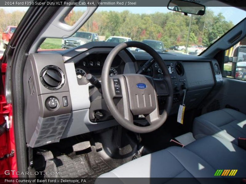 Vermillion Red / Steel 2014 Ford F350 Super Duty XLT Regular Cab 4x4