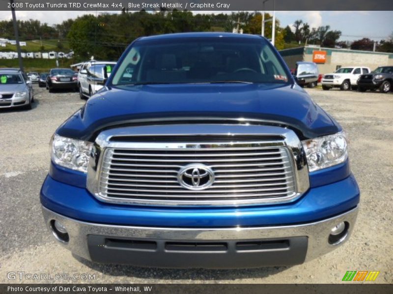 Blue Streak Metallic / Graphite Gray 2008 Toyota Tundra TRD CrewMax 4x4