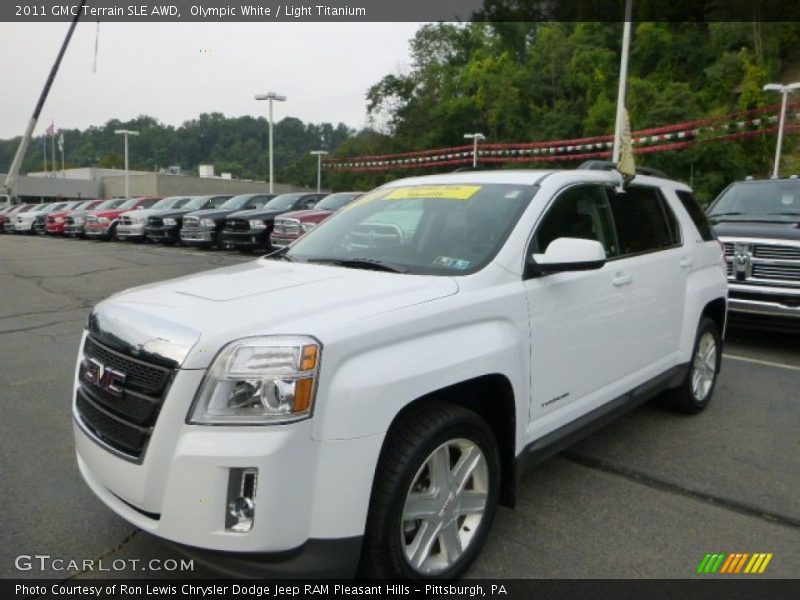 Olympic White / Light Titanium 2011 GMC Terrain SLE AWD