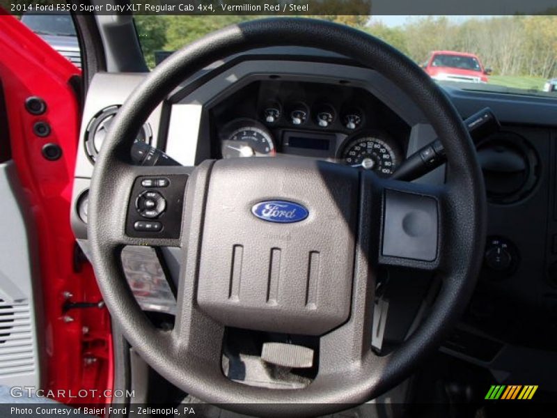 Vermillion Red / Steel 2014 Ford F350 Super Duty XLT Regular Cab 4x4