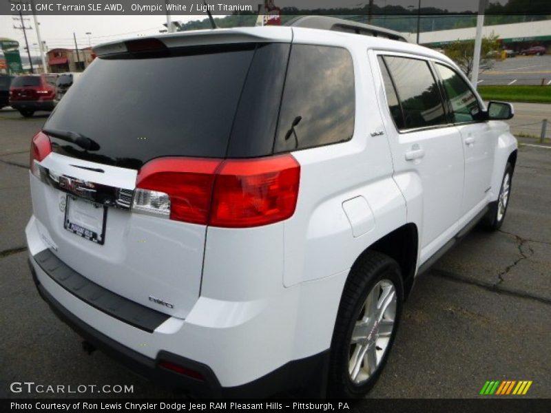 Olympic White / Light Titanium 2011 GMC Terrain SLE AWD