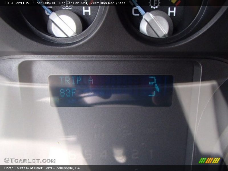 Vermillion Red / Steel 2014 Ford F350 Super Duty XLT Regular Cab 4x4