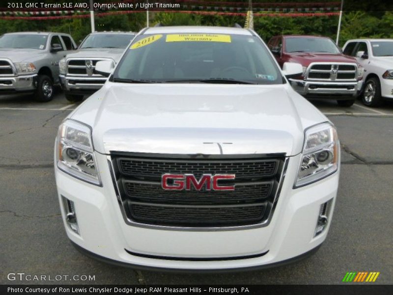 Olympic White / Light Titanium 2011 GMC Terrain SLE AWD
