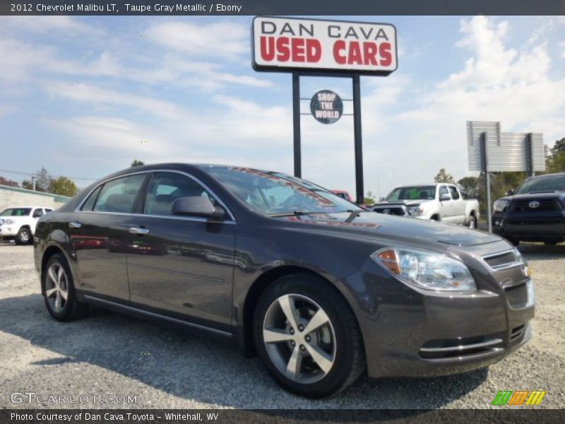 Taupe Gray Metallic / Ebony 2012 Chevrolet Malibu LT