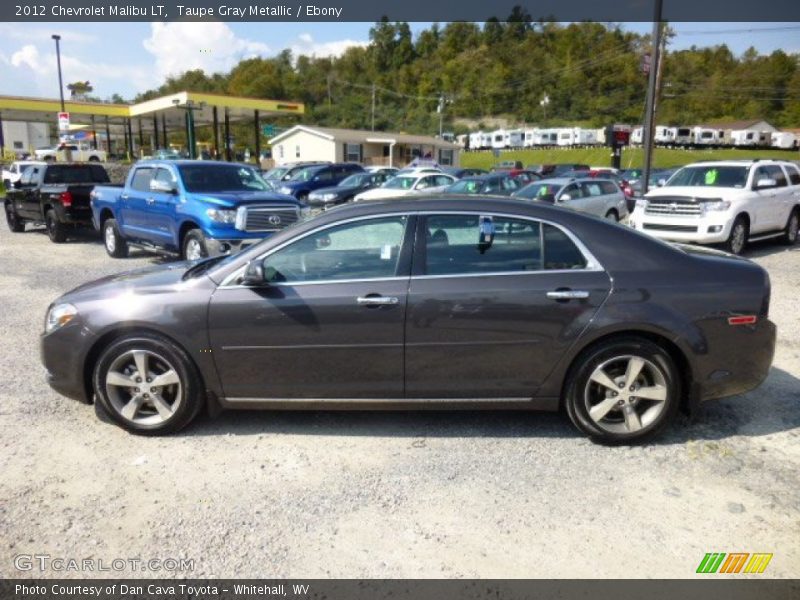 Taupe Gray Metallic / Ebony 2012 Chevrolet Malibu LT