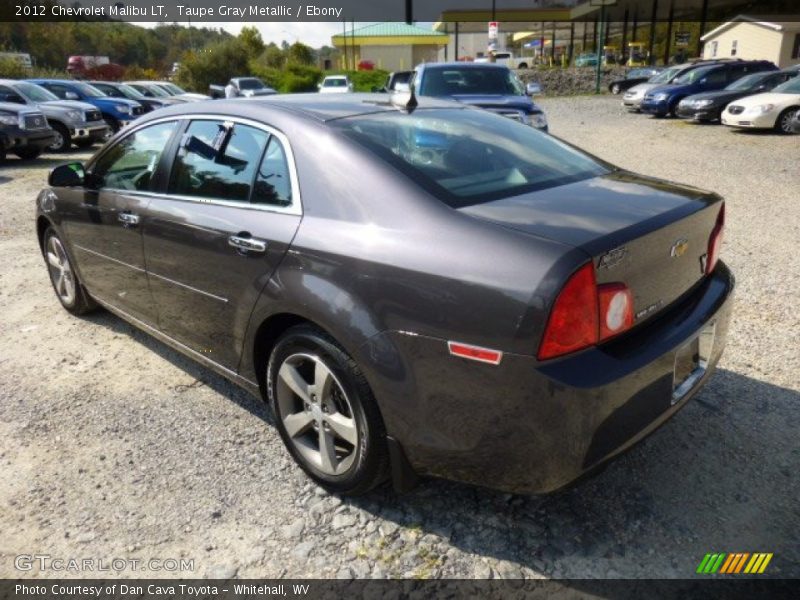 Taupe Gray Metallic / Ebony 2012 Chevrolet Malibu LT