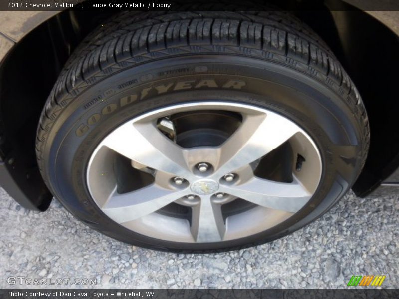 Taupe Gray Metallic / Ebony 2012 Chevrolet Malibu LT