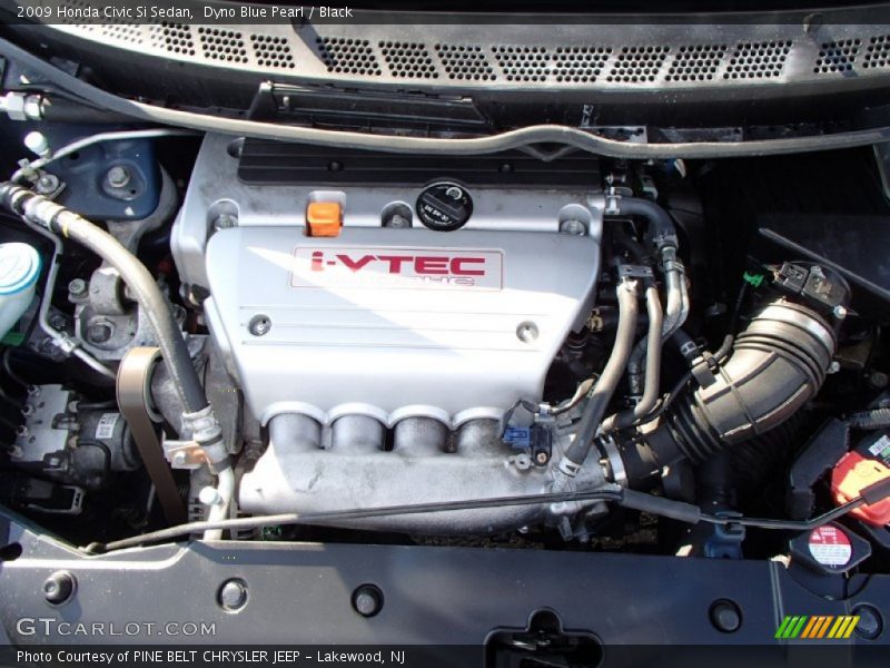 Dyno Blue Pearl / Black 2009 Honda Civic Si Sedan