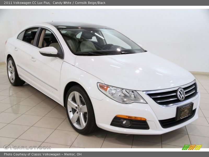 Candy White / Cornsilk Beige/Black 2011 Volkswagen CC Lux Plus