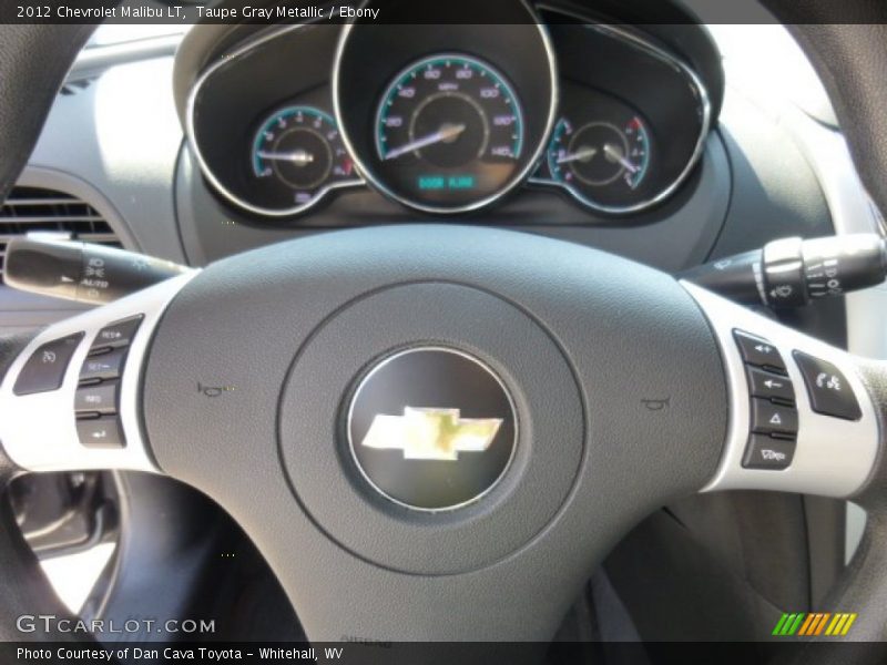 Taupe Gray Metallic / Ebony 2012 Chevrolet Malibu LT