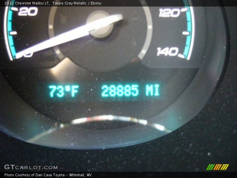Taupe Gray Metallic / Ebony 2012 Chevrolet Malibu LT