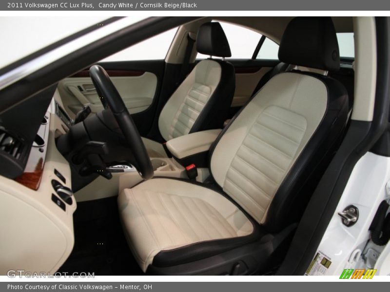 Candy White / Cornsilk Beige/Black 2011 Volkswagen CC Lux Plus