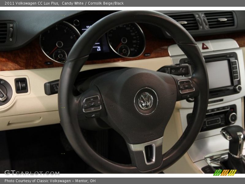 Candy White / Cornsilk Beige/Black 2011 Volkswagen CC Lux Plus