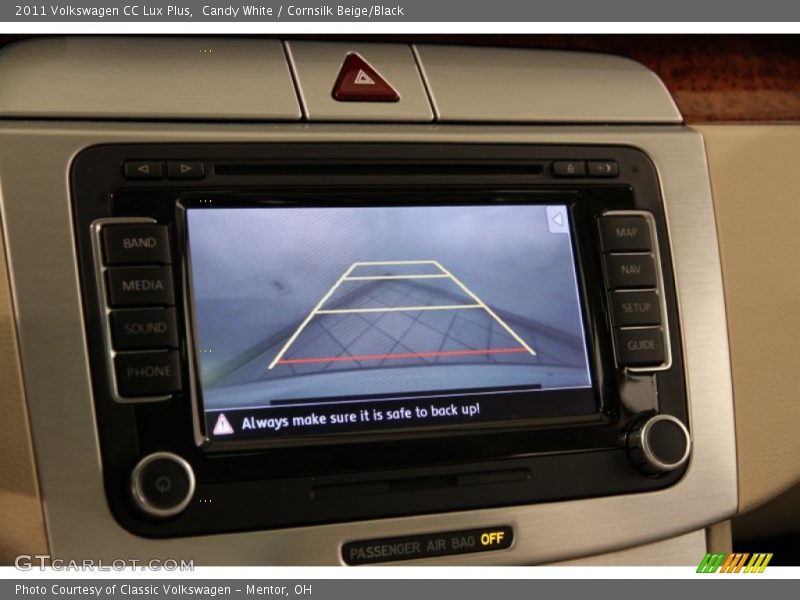 Candy White / Cornsilk Beige/Black 2011 Volkswagen CC Lux Plus