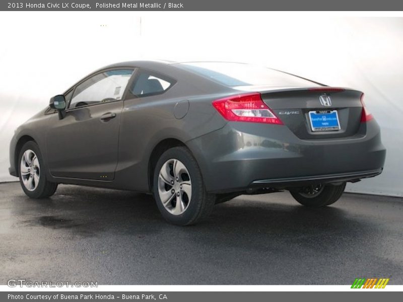 Polished Metal Metallic / Black 2013 Honda Civic LX Coupe