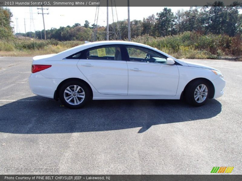 Shimmering White / Camel 2013 Hyundai Sonata GLS