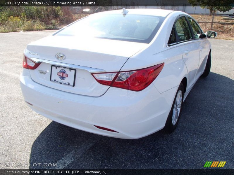 Shimmering White / Camel 2013 Hyundai Sonata GLS